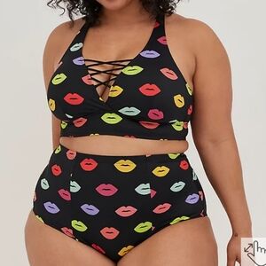 🆕️👙💋 4X TRIANGLE XO PLUNGE BIKINI SWIM SET 💋👙